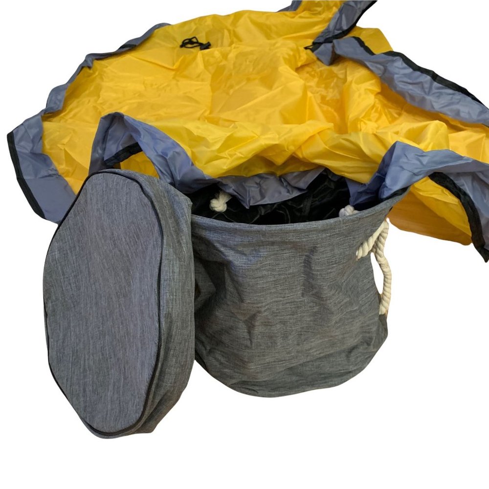 NEW 2 in 1 Toy Storage Bin Foldable Toy Bag Play Mat Indoor and Outdoor - Picture 4 of 11